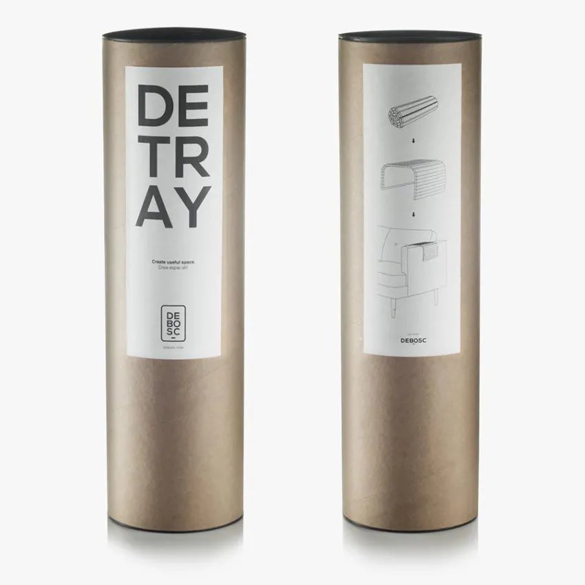Detray tray in tube