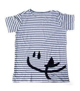 Camiseta LAPIDARI de Joan Miró fondo blanco