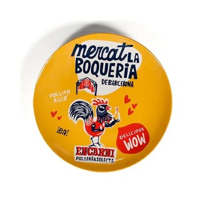 Plato Boqueria Personajes Pollo 12 cm