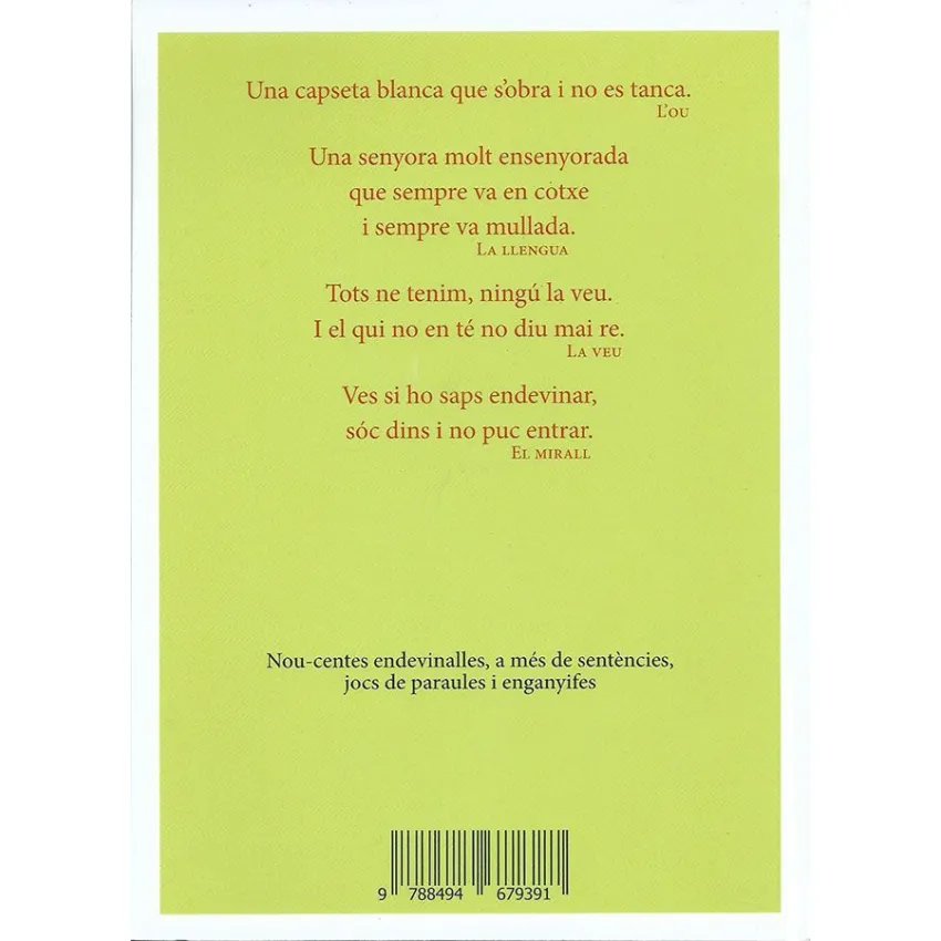 Mil endevinalles catalanes amb les seves solucions