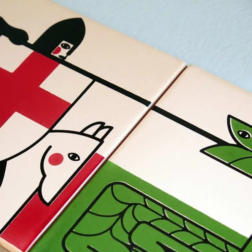 Mural ceràmic Sant Jordi