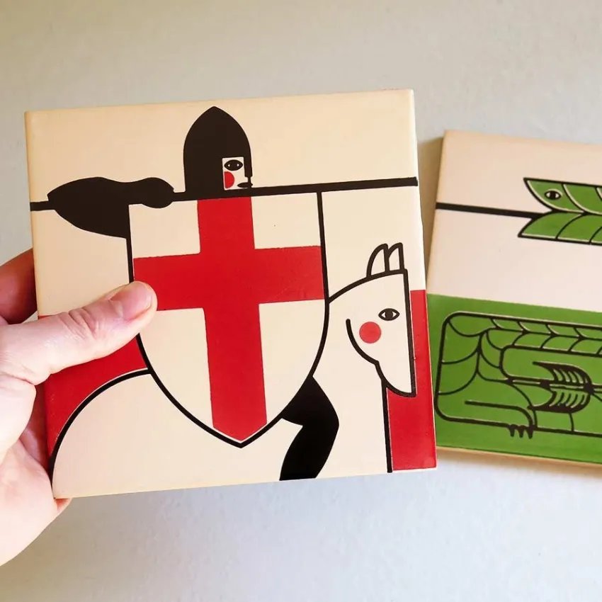 Mural ceràmic Sant Jordi