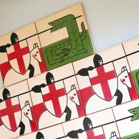 Mural ceràmic Sant Jordi