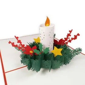 Postales 3D Navidad Espelma de Nadal