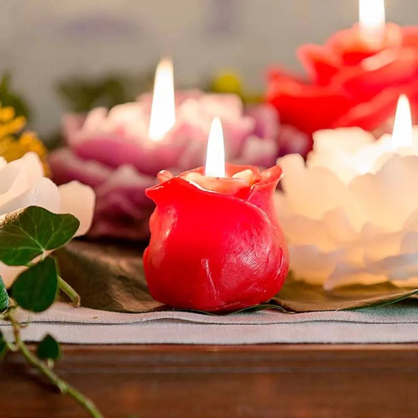 Espelma Rosa de Sant Jordi