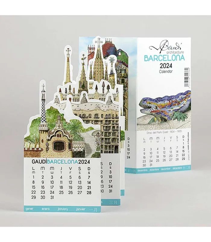 Calendar 2024 Gaudi Barcelona