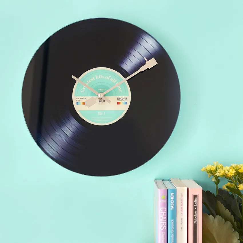 Reloj vinilo pared sale