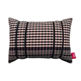 Coussin de lecture Farcell vue de face à rayures noires