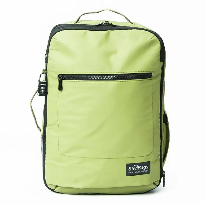 StiviBags Waterproof backpack green front view