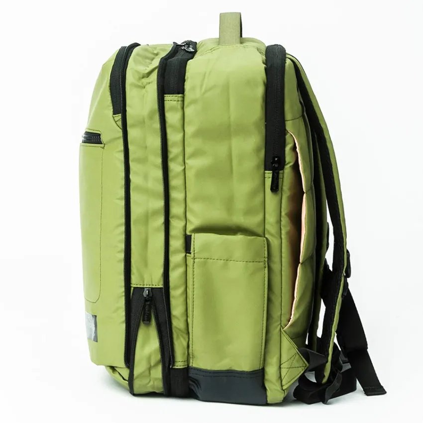 StiviBags Waterproof Green Expandable Backpack
