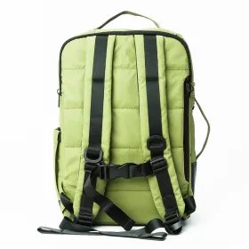 StiviBags Waterproof backpack green dorsal view