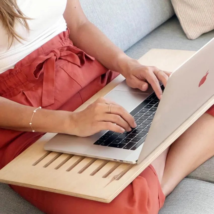 Support pour ordinateur Delaptop vue latérale