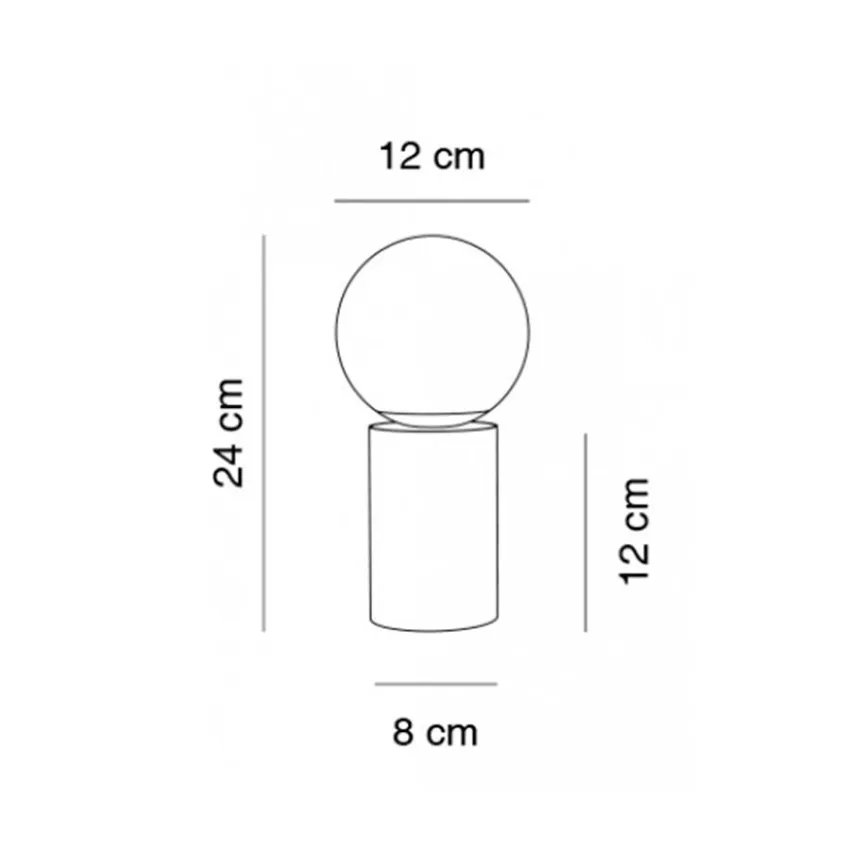 Tribeca USB es una innovadora lámpara de mesa portátil con batería.