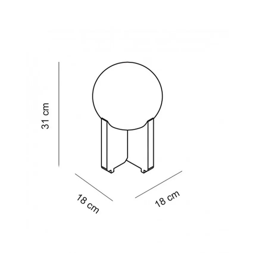 Nonet est une collection de lampes de table pour intérieurs