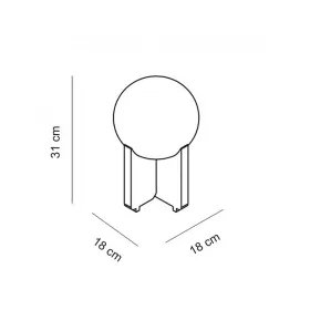 Nonet est une collection de lampes de table pour intérieurs