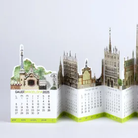 Calendar Gaudí Barcelona 2025