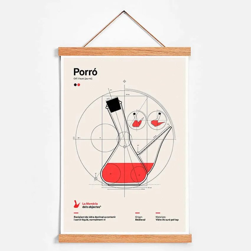 Wooden magnetic frame - Minimalist design with a retro touch