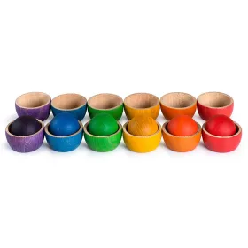 Bowl and Balls set by Grapat is an invitation to learning through play.