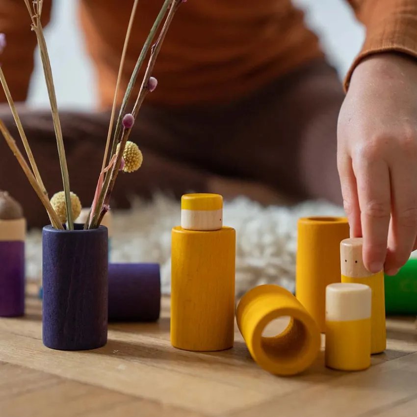 LO de Grapat: conjunto de 36 piezas en 6 colores vibrantes.