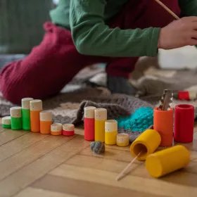 LO de Grapat: conjunto de 36 piezas en 6 colores vibrantes.