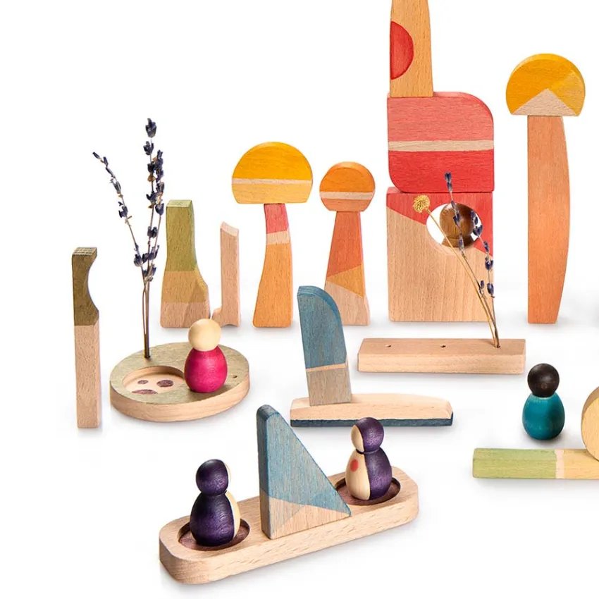 With the Happy Place set, children can imagine and create a unique, joyful city.