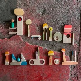 With the Happy Place set, children can imagine and create a unique, joyful city.