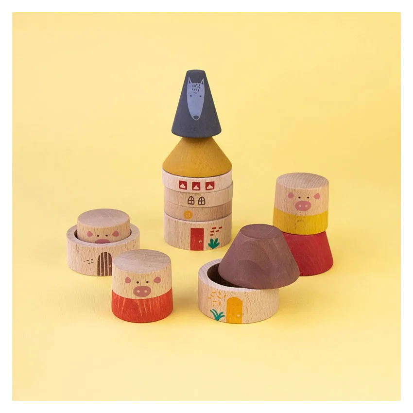 My Three Little Pigs: A Classic and Sustainable Wooden Toy for Kids