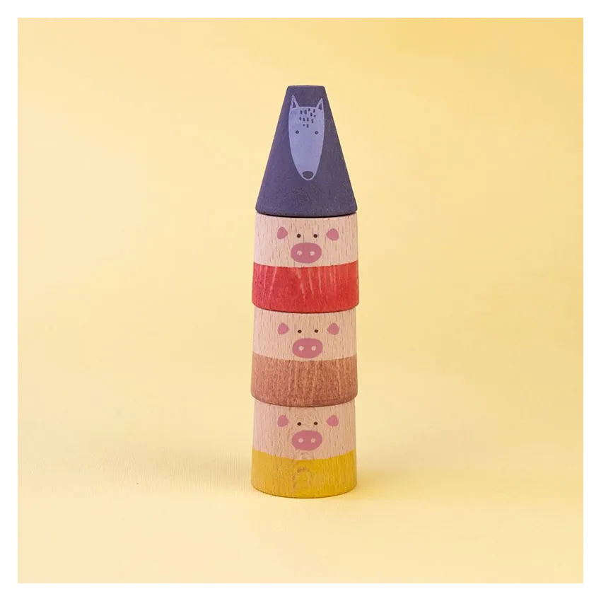 My Three Little Pigs: A Classic and Sustainable Wooden Toy for Kids