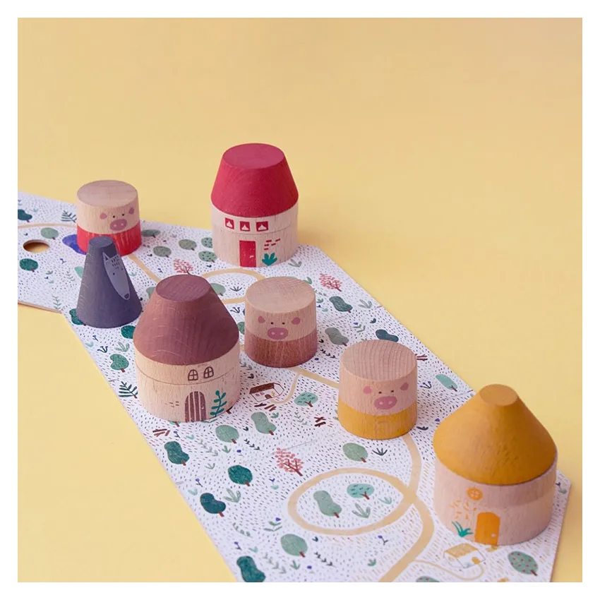 My Three Little Pigs: A Classic and Sustainable Wooden Toy for Kids