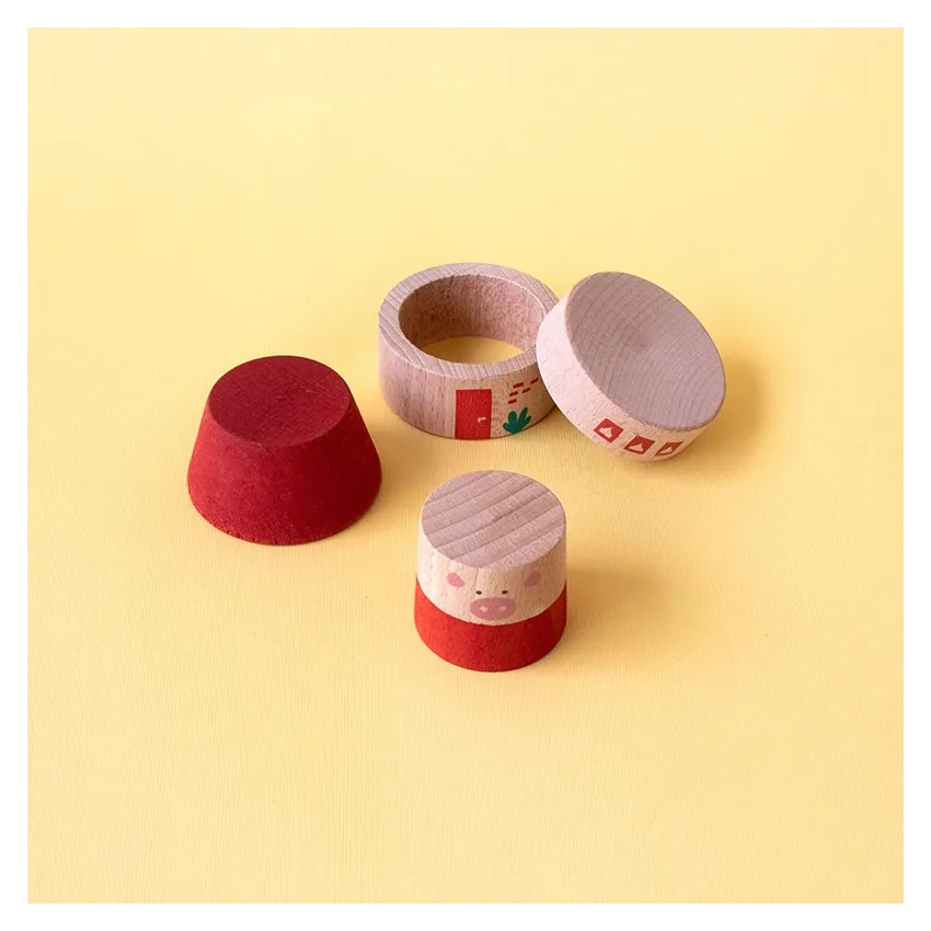 My Three Little Pigs: A Classic and Sustainable Wooden Toy for Kids