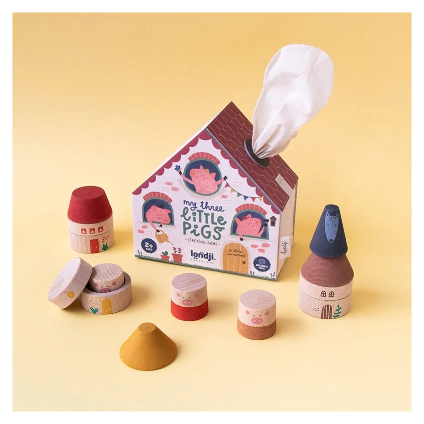 My Three Little Pigs: A Classic and Sustainable Wooden Toy for Kids