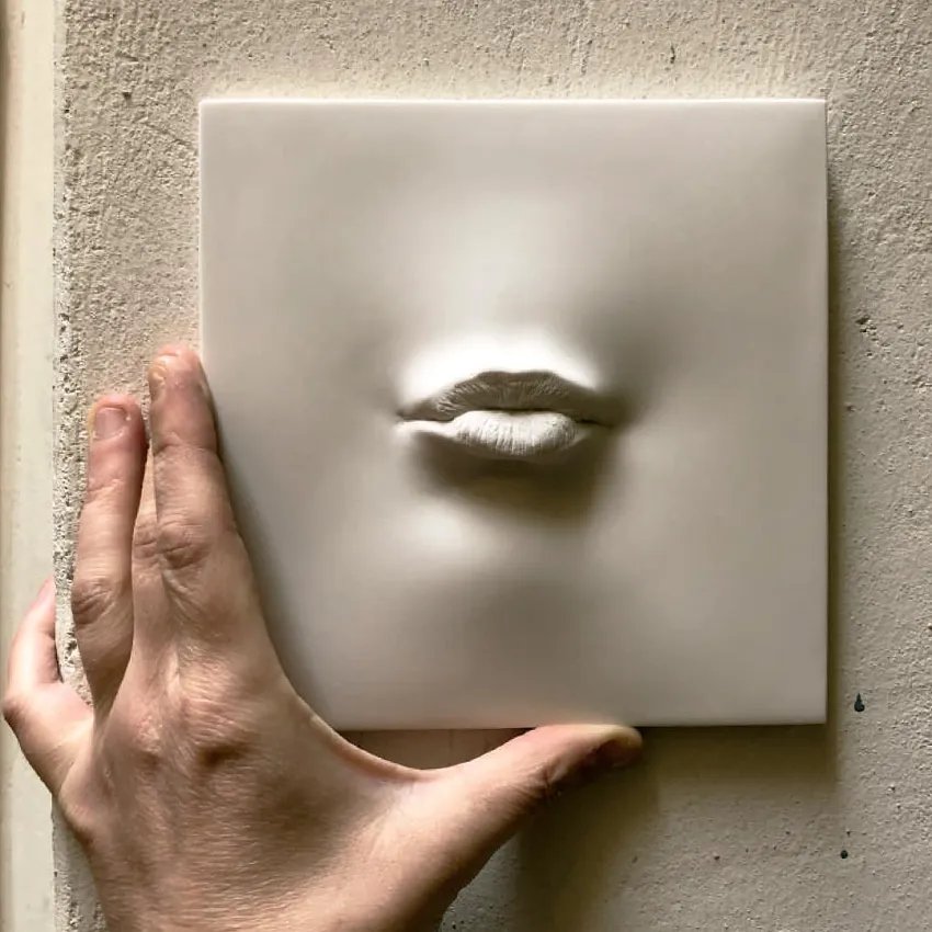 Relief Lips Tiles: The Art of Emotions