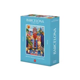 Puzzle Barcelone 1000 pièces – Illustration exclusive Maria Corte