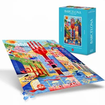Puzzle Barcelona 1000 piezas – Ilustración exclusiva Maria Corte