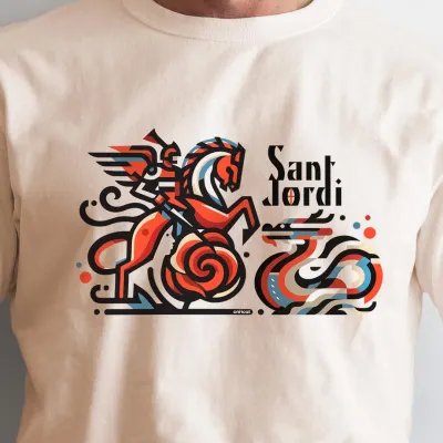 T-shirt Sant Jordi – Édition spéciale avec design exclusif