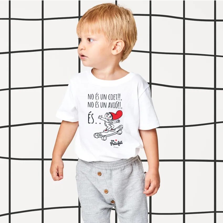 T-shirt En Patufet pour Enfants – Coton Biologique – Design Exclusif Pilarín Bayés