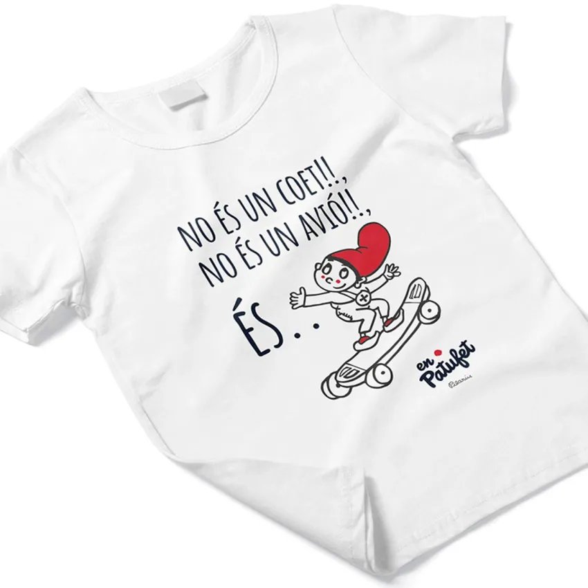 T-shirt En Patufet pour Enfants – Coton Biologique – Design Exclusif Pilarín Bayés