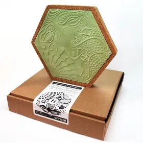 Gaudí Tile with Cork Frame – Modernist Design from Barcelona