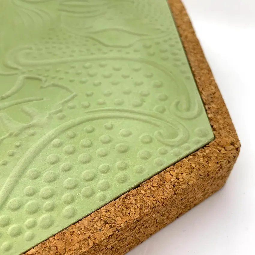 Gaudí Tile with Cork Frame – Modernist Design from Barcelona