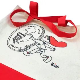 Bolsa de algodón con ilustración de Patufet - Pilarín Bayés
