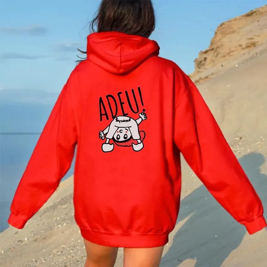 Sudadera roja Patufet con capucha