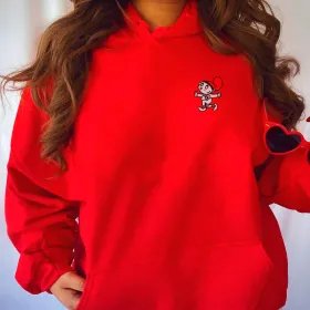 Sudadera roja Patufet con capucha
