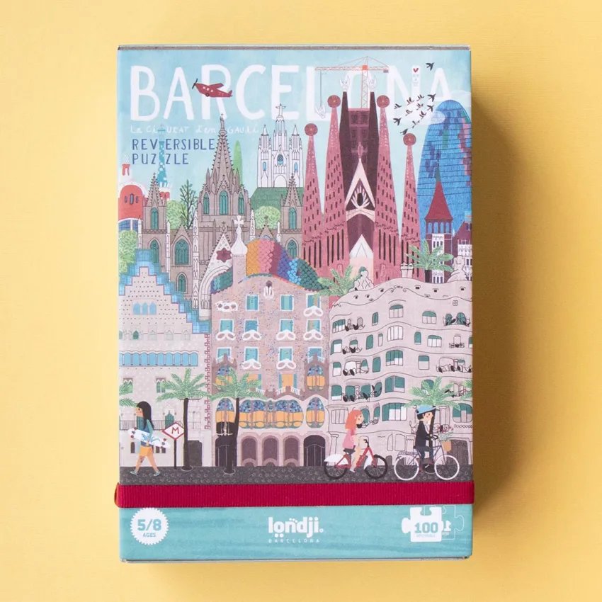 Barcelona Skyline Puzzle Reversible | Puzzle of the City of Barcelona