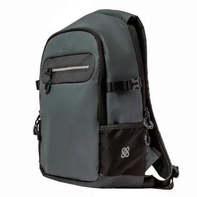 Adventure anti-theft backpack anthracite gray diagonal view