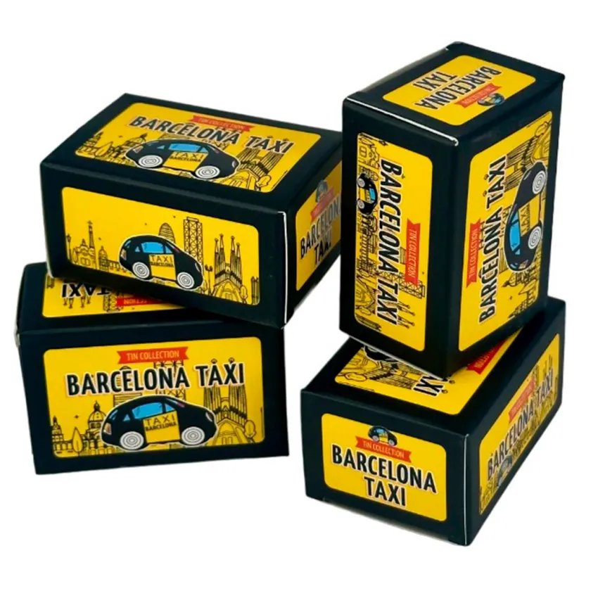 Mini Barcelona Tin Taxi – Wind-up Retro Gift or Souvenir