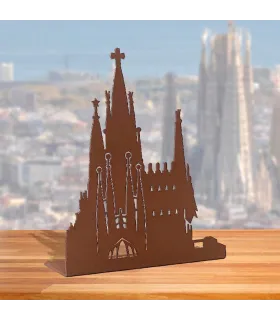 Silhouette métallique de la Sagrada Família – Décoration design