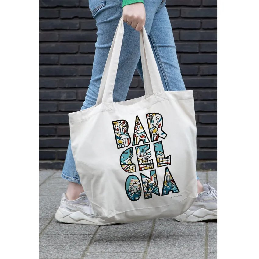 BAR CEL ONA Tote Bag – Mariscal’s Iconic Barcelona Design