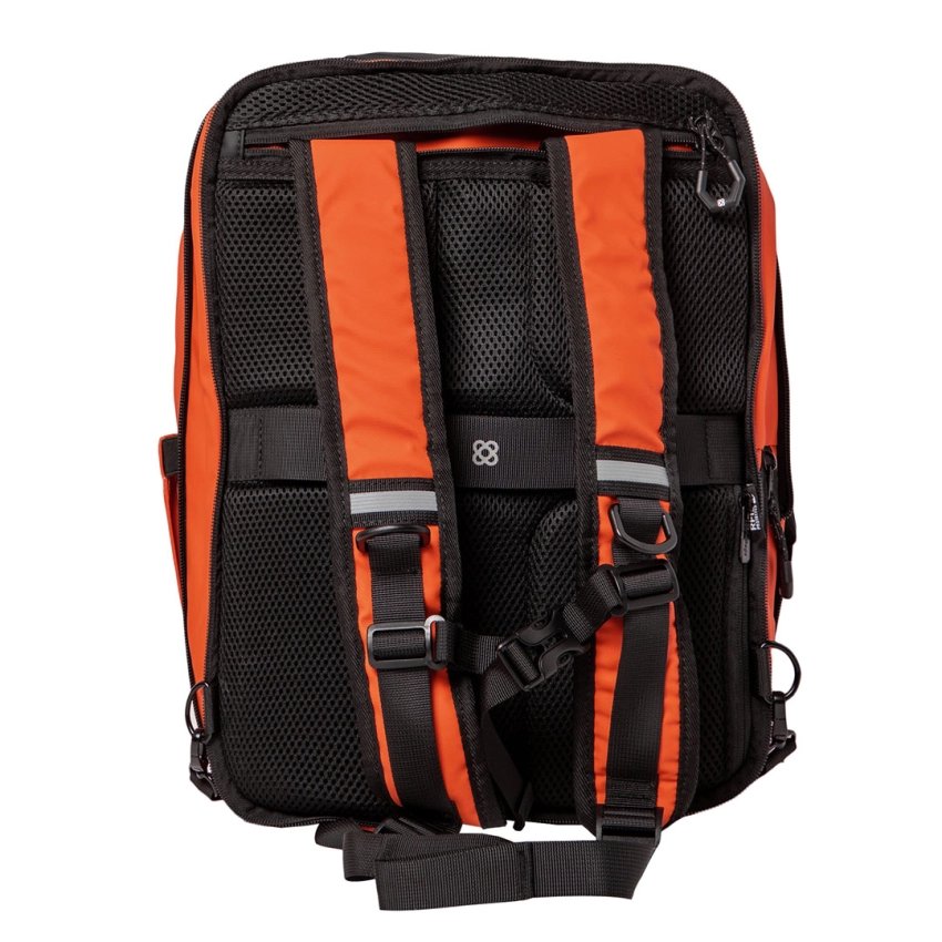 Mochila de cabina Adventure Eco teja vista dorsal con asas