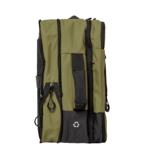 Mochila de cabina Adventure Eco caqui vista lateral expandida