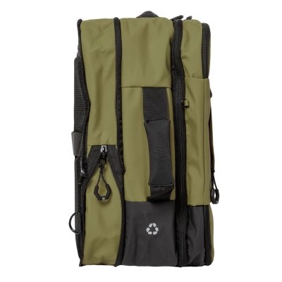 Adventure Eco cabin backpack khaki expanded side view